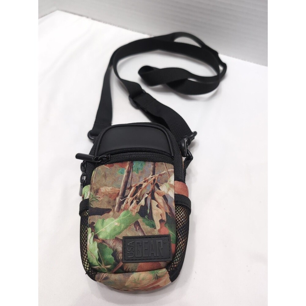 USA Gear Compact Camera Case Bag Camo Design storage case Crossbody small
